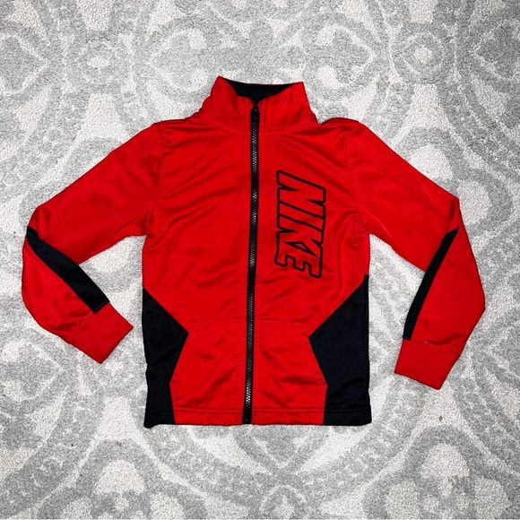 Nike Other - Nike Red and Black Athletic Jacket with Full Zip